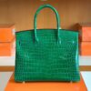 mmexport1690710192097-1024x768-1 Hermes Birkin shiny alligator crocodile 6Q jade green Gold Hardware 30cm Full Handmade