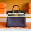 Hermes Birkin Touch Togo & Matte crocodile Grape purple Gold Hardware 25cm Full Handmade