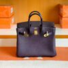 Hermes Birkin Touch Togo & Matte crocodile Grape purple Gold Hardware 25cm Full Handmade