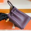 Hermes Birkin Touch Togo & Matte crocodile Grape purple Gold Hardware 25cm Full Handmade