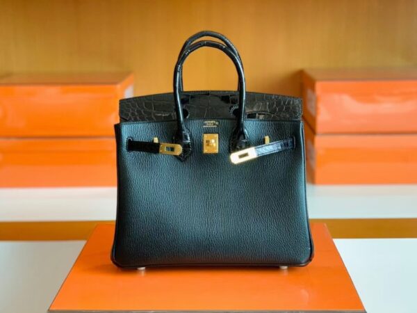 mmexport1690710263824-1024x768-1 Hermes Birkin Touch Chevre & Matte Alligator crocodile Ck89 Black Gold Hardware 25cm Full Handmade