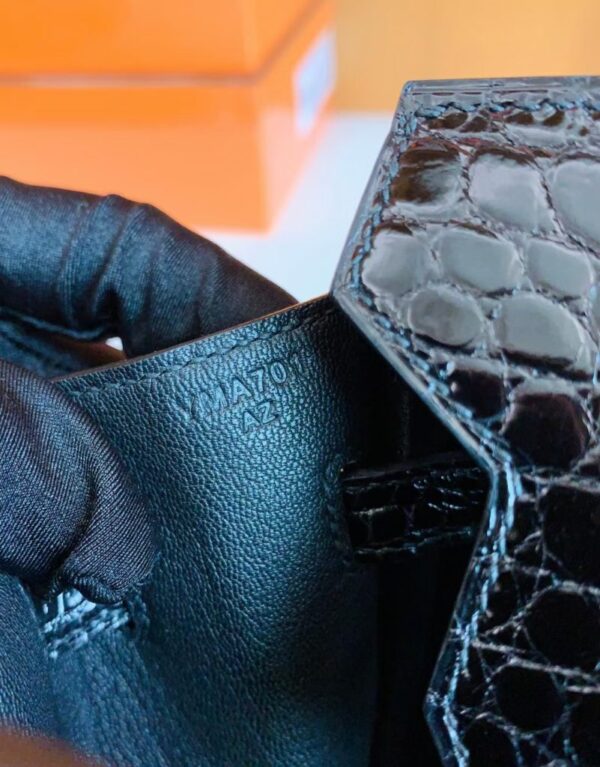 mmexport1690710269724-801x1024-1 Hermes Birkin Touch Chevre & Matte Alligator crocodile Ck89 Black Gold Hardware 25cm Full Handmade