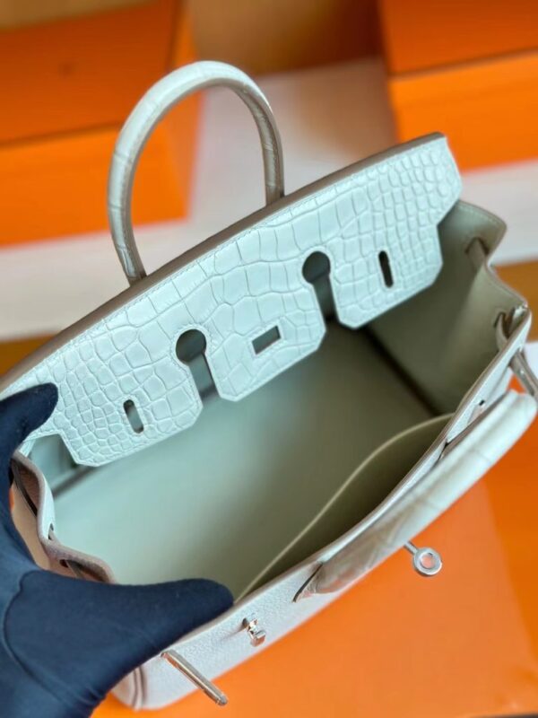 mmexport1690710627739-768x1024-1 Hermes Birkin Touch Togo & Matte crocodile ck8L Ice White Silver Hardware 25cm Full Handmade