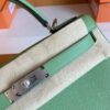 Hermès kelly Epsom 3i Avocado green Silver Hardware 28cm Full Handmade
