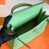 Hermès kelly Epsom 3i Avocado green Silver Hardware 28cm Full Handmade