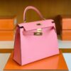 Hermès kelly Epsom 1Q New sakura pink Gold Hardware 28cm Full Handmade