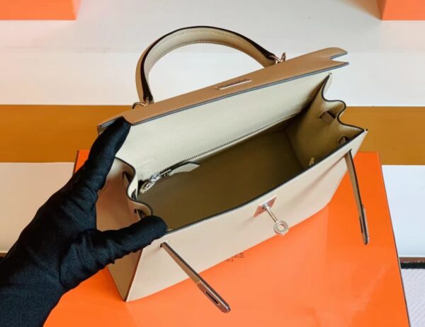 mmexport1691336921079-1024x789-1 Hermès kelly Epsom s2 Light Grey Silver Hardware 25cm Full Handmade