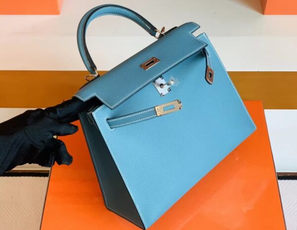 mmexport1691336939158-1024x796-1 Hermès kelly Epsom ck75 Denim blue Silver Hardware 25cm Full Handmade