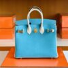 mmexport1691336958885-1024x768-1 Hermès Birkin Epsom Candy Blue & Pure White Silver Hardware 25cm Full Handmade