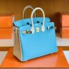 mmexport1691336960175-1024x803-1 Hermès Birkin Epsom Candy Blue & Pure White Silver Hardware 25cm Full Handmade