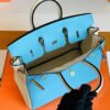 mmexport1691336962407-1024x779-1 Hermès Birkin Epsom Candy Blue & Pure White Silver Hardware 25cm Full Handmade