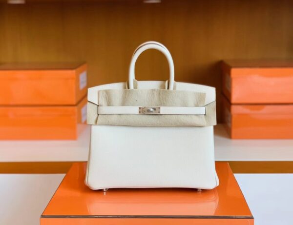 mmexport1691336984786-1024x787-1 Hermès Birkin Epsom ck10 Creamy White Silver Hardware 25cm Full Handmade