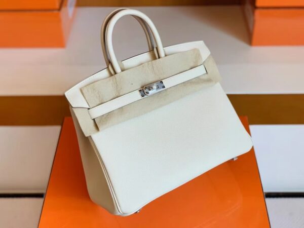 mmexport1691336986091-1024x768-1 Hermès Birkin Epsom ck10 Creamy White Silver Hardware 25cm Full Handmade