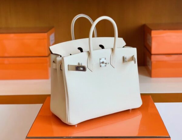 mmexport1691336988826-1024x791-1 Hermès Birkin Epsom ck10 Creamy White Silver Hardware 25cm Full Handmade