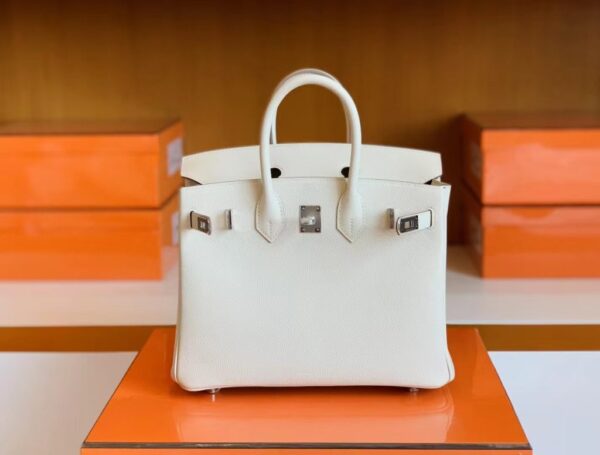 mmexport1691336992332-1024x776-1 Hermès Birkin Epsom ck10 Creamy White Silver Hardware 25cm Full Handmade