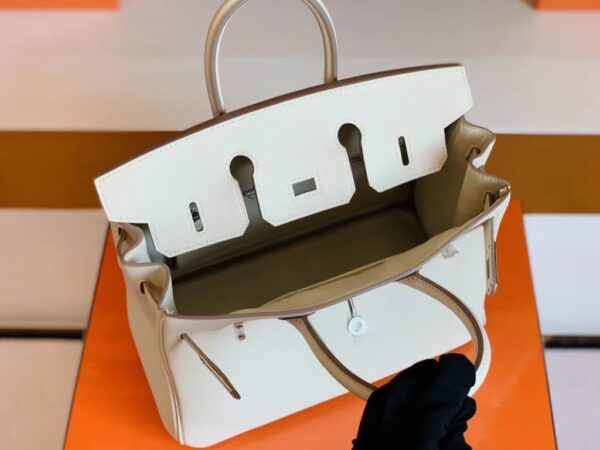 mmexport1691336993804-1024x768-1 Hermès Birkin Epsom ck10 Creamy White Silver Hardware 25cm Full Handmade
