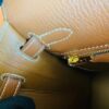 Hermès Kelly rare wild Chevre Golden Brown Gold Hardware 25cm Full Handmade