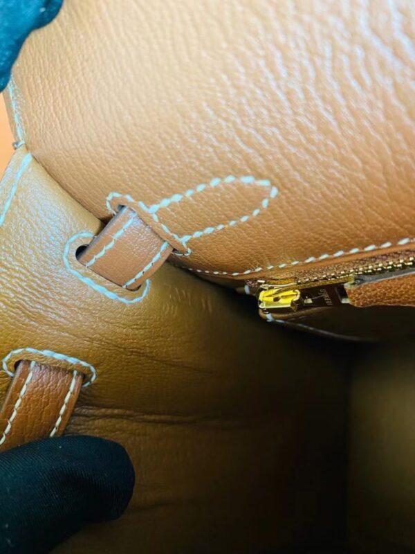 mmexport1691741488869-768x1024-1 Hermès Kelly rare wild Chevre Golden Brown Gold Hardware 25cm Full Handmade