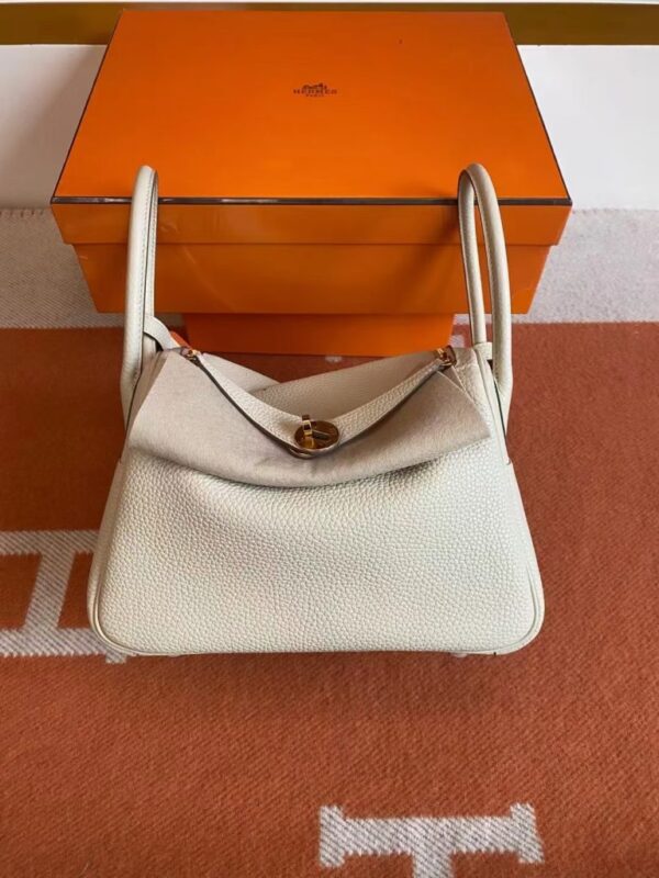 mmexport1691741549294-768x1024-1 Hermès Lindy TC i2 Creamy White & Orange Gold Hardware 26cm Full Handmade