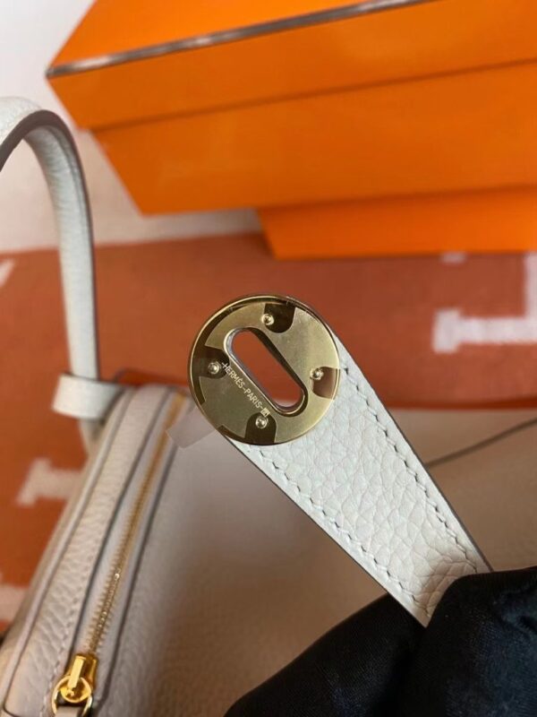 mmexport1691741558718-768x1024-1 Hermès Lindy TC i2 Creamy White & Orange Gold Hardware 26cm Full Handmade