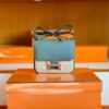Hermès mini Consatnce Epsom ck63 Almond green Silver Hardware 18cm Full Handmade