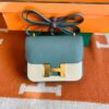 Hermès mini Consatnce Epsom ck63 Almond green Gold Hardware 18cm Full Handmade