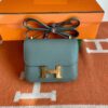 Hermès mini Consatnce Epsom ck63 Almond green Gold Hardware 18cm Full Handmade