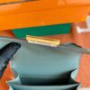 Hermès mini Consatnce Epsom ck63 Almond green Gold Hardware 18cm Full Handmade