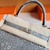 Hermès Kelly Lizard Natural colour Silver Hardware 25cm Full Handmade