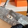 Hermès Kelly Lizard Natural colour Silver Hardware 25cm Full Handmade