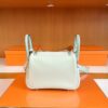 Hermès mini Lindy Touch Swift & Alligator crocodile OS Light Green Silver Hardware 19cm Full Handmade