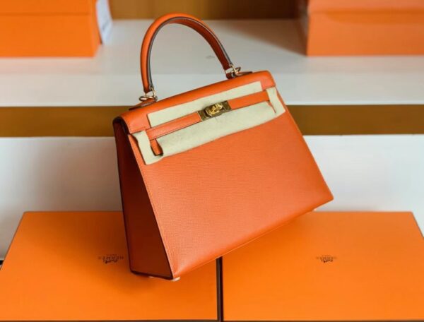 mmexport1692180584199-1024x779-1 Hermès Kelly epsom ck93 orange Gold Hardware 25cm Full Handmade
