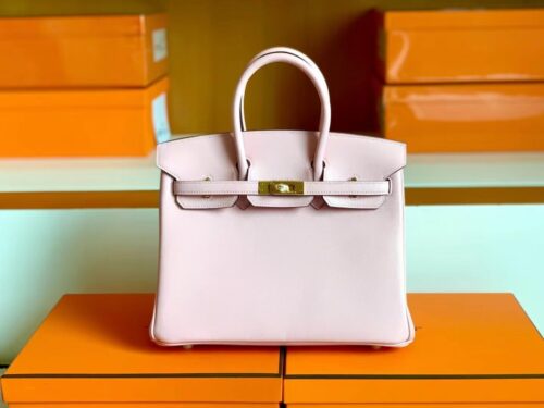Hermès Birkin Swift 3Q new sakura pink Gold Hardware 25cm Full Handmade