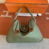 mmexport1692180648693-768x1024-1 Hermès Lindy Swift q1 Sage green Gold Hardware 26cm Full Handmade