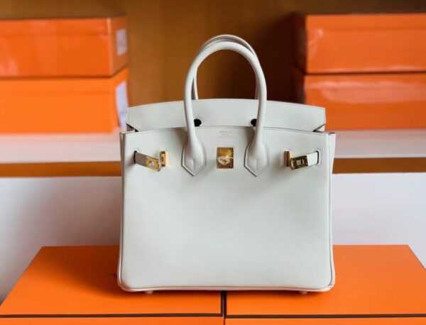 mmexport1692180669662-1024x781-1 Hermès Birkin Swift Pearl grey Gold Hardware 25cm Full Handmade