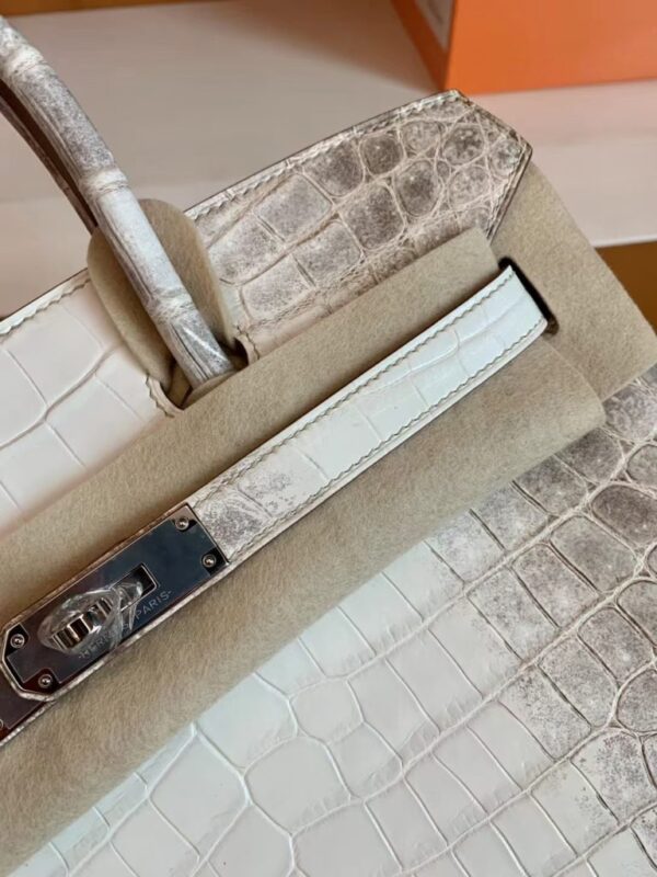 mmexport1692180694910-768x1024-1 Hermès Birkin Matte crocodile ck10 Himalaya Silver Hardware 30cm Full Handmade