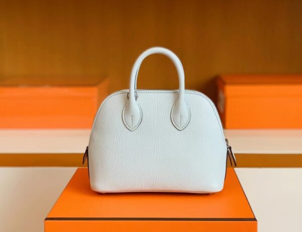 mmexport1692180717619-1024x787-1 Hermès mini Bolide Chevre T0 Light Blue Silver Hardware 19cm Full Handmade