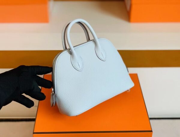mmexport1692180720433-1024x779-1 Hermès mini Bolide Chevre T0 Light Blue Silver Hardware 19cm Full Handmade