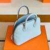 mmexport1692180724856-1024x787-1 Hermès mini Bolide Chevre T0 Light Blue Silver Hardware 19cm Full Handmade