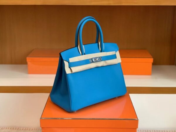 mmexport1692258716905-1024x768-1 Hermès Birkin Swift OF Florida blue Silver Hardware 30cm Full Handmade