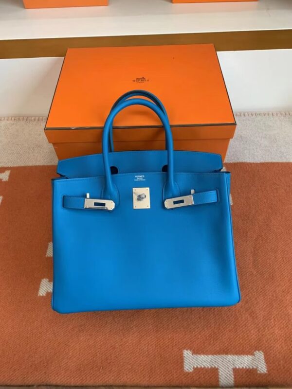 mmexport1692258718309-768x1024-1 Hermès Birkin Swift OF Florida blue Silver Hardware 30cm Full Handmade