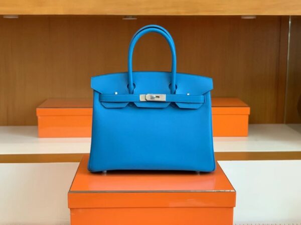 mmexport1692258720891-1024x768-1 Hermès Birkin Swift OF Florida blue Silver Hardware 30cm Full Handmade