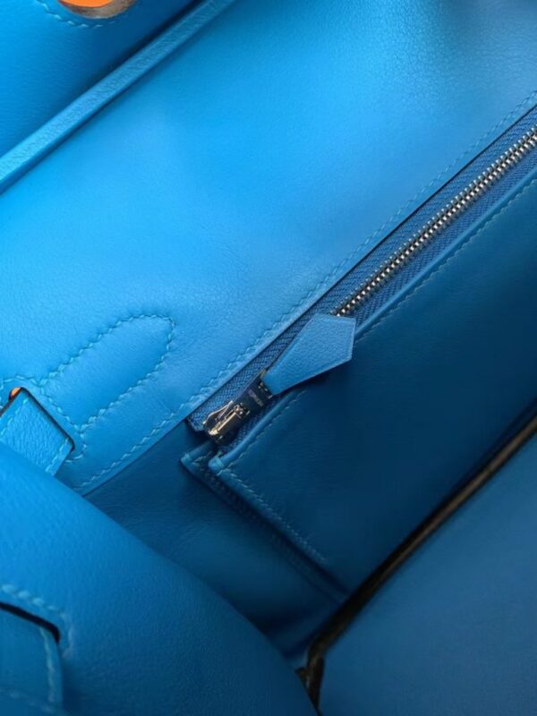 mmexport1692258722839-768x1024-1 Hermès Birkin Swift OF Florida blue Silver Hardware 30cm Full Handmade