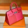 mmexport1692258750697-1024x768-1 Hermès Birkin Epsom Bright Red & Rose Pink Silver Hardware 30cm Full Handmade