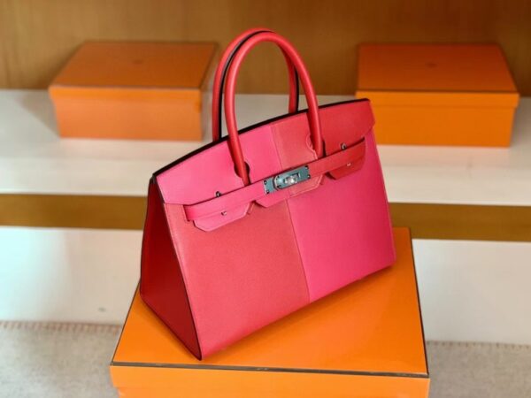 mmexport1692258750697-1024x768-1 Hermès Birkin Epsom Bright Red & Rose Pink Silver Hardware 30cm Full Handmade