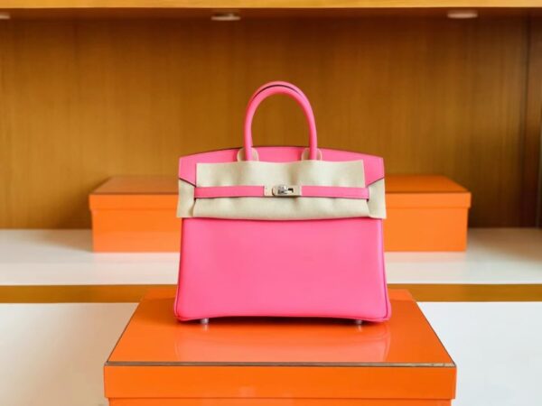 mmexport1692258784081-1024x768-1 Hermès Birkin Swift 1Q Creamy Pink Silver Hardware 25cm Full Handmade