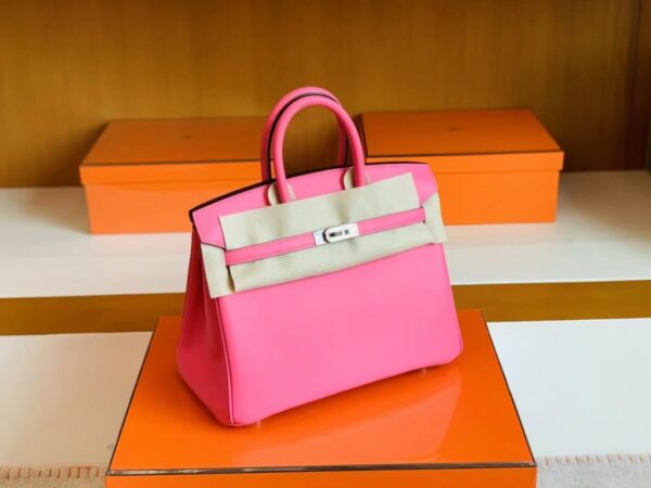 mmexport1692258785715-1024x768-1 Hermès Birkin Swift 1Q Creamy Pink Silver Hardware 25cm Full Handmade