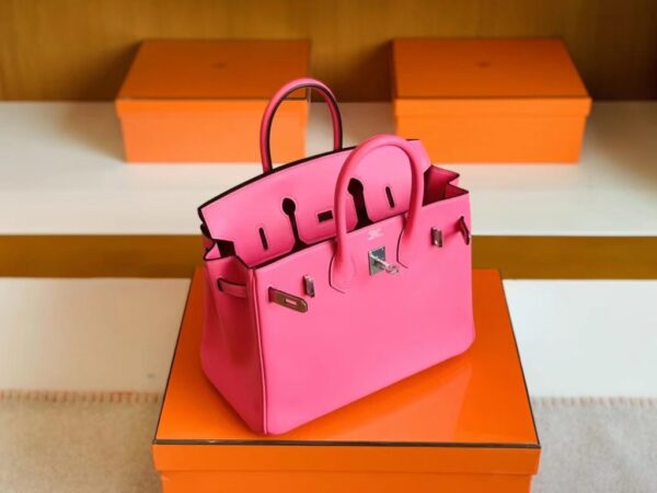 mmexport1692258794717-1024x768-1 Hermès Birkin Swift 1Q Creamy Pink Silver Hardware 25cm Full Handmade