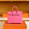 Hermès Birkin Swift 1Q Creamy Pink Silver Hardware 25cm Full Handmade