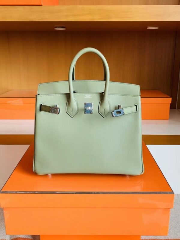 mmexport1692258888769-768x1024-1 Hermès Birkin Swift q1 Sage green Silver Hardware 25cm Full Handmade
